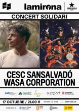 Cartell que anuncia el concert de Cesc Sansalvadó i Wasa Corporation a favor de la salut mental