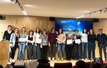 Representants dels equips d'atenció primària guardonats i del comitè de direcció APiC de l'ICS Girona i l'IAS, en finalitzar la tercera sessió de les jornades d'intercanvi d'Experiències.